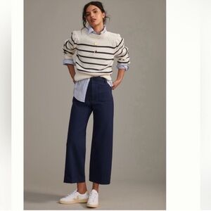 Nwt the Colette wide leg cropped pants